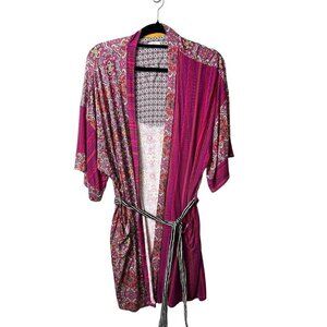 Layla boho colorful robe with belt‎ women’s S/M